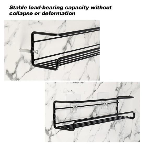 1/4 шт настенная полка для специй органайзер нержавеющая устойчивая к коррозии прочная несущая вентилируемая кухонная полка