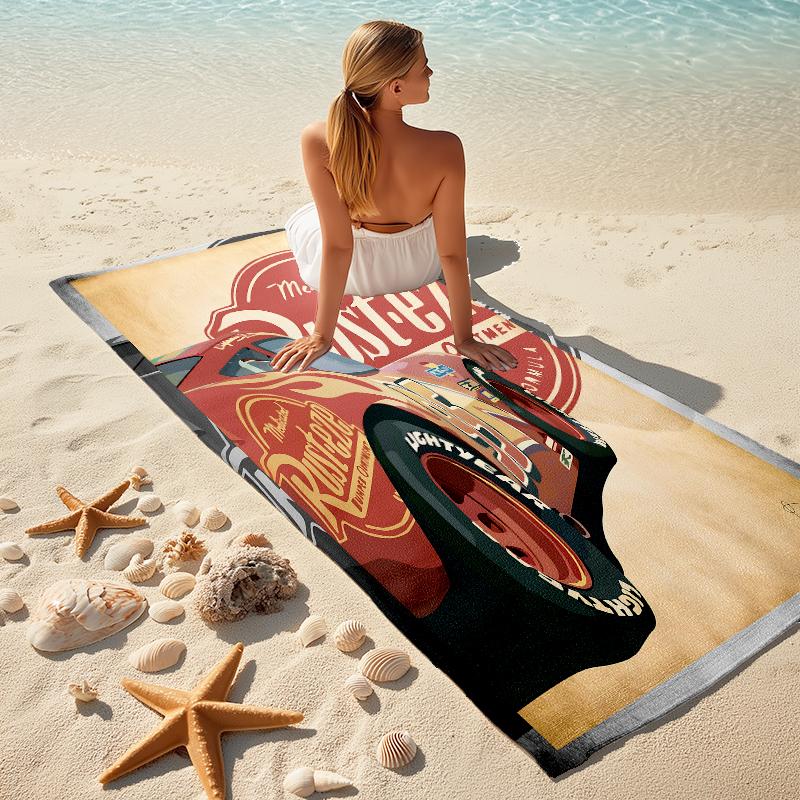 Mcqueen Towel Large Quick-Drying Microfiber soft S-Square Pants-s Beach Towel for Travel Fitness Bathing Camping. 0730s101