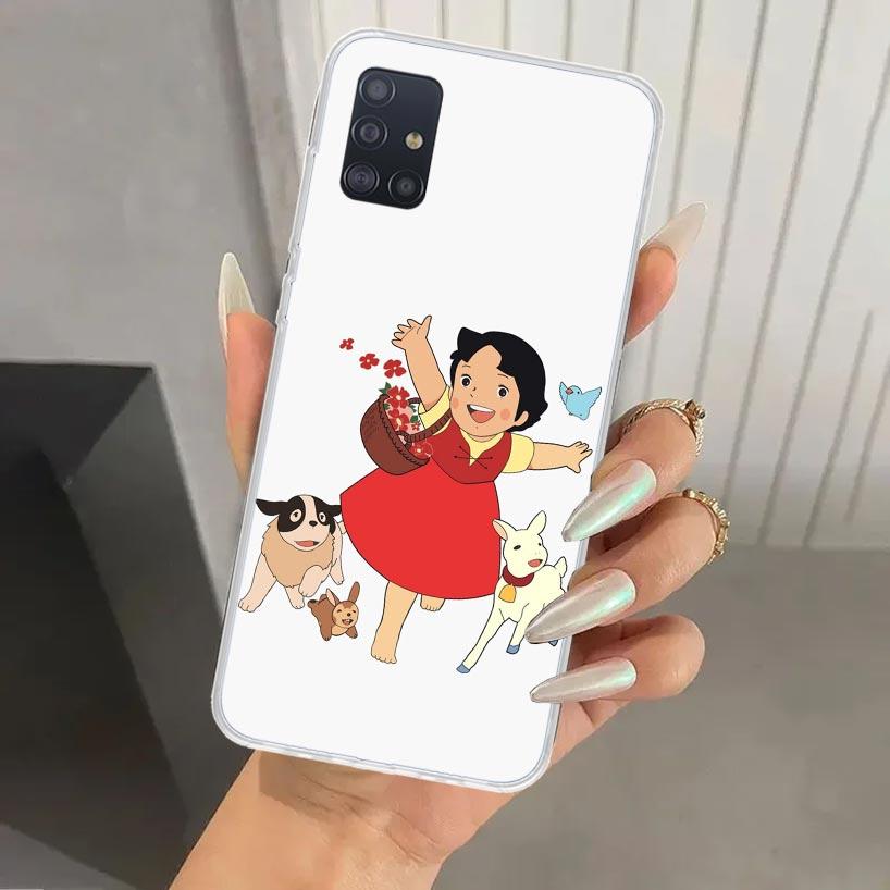 Heidi Cute Cartoon Phone Case for Samsung Galaxy A52 A32 A22 A12 A02S A50S A30S A10S Note 20 Ultra 10 Plus S10 A31 A20 A71 A72 G
