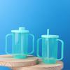 350Ml Adult Sippy Cup 2 Handles Plastic Mug Drinking Cup Disabled Elderly Spill Proof Dysphagia Cup Parkinsons Aids Living Tool