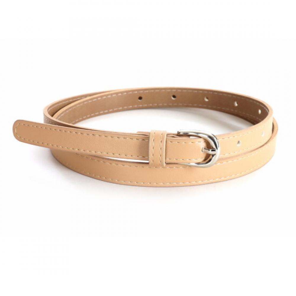 Shop Women Slim Basic Belt 5 Colors Beige Tu Wbt 0613