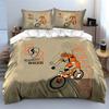 Mountain Biker Graphic Set Bedding Duvet Cover Set Duvet Cover Pillowcases  (1*Duvet Cover 2*Pillowcases, without duvet insert)
