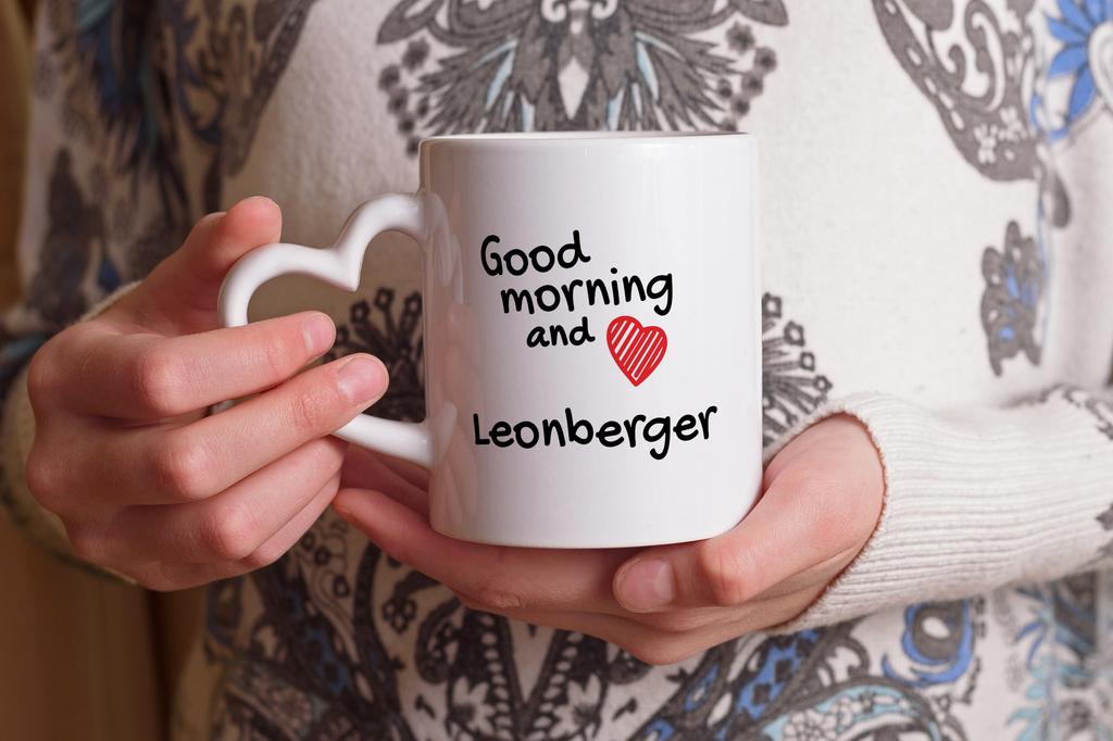 Leonberger - cup with a dog, adorable cup with a heart-shaped handle, universal gift from the Art-Dog brand