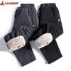 Pantaloni de jogging din fleece calduri de iarnă Pantaloni casual slim fit pentru bărbați Pantaloni de sport din catifea de miel îngroșați îmbrăcăminte de stradă pentru bărbați