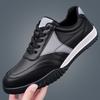 2026 New Designer Fashion Leather Sneakers for Men Spring Autumn Solid Color Casual Shoes Male Soft Sole Sports Board Shoes Man