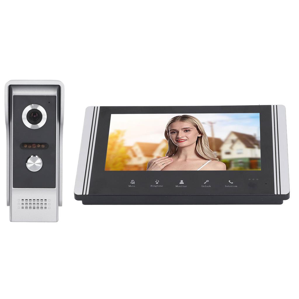 7-дюймовый WiFi видеодомофон с системой внутренней связи 1 в 1 с визуальным управлением по телефону и дистанционным управлением
