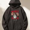 Kpop Trend Hustle Graphic Hoodie For Guys Wealth Cash Front Print Soft Korean Daily Oversized Hip Hop Hooded Top