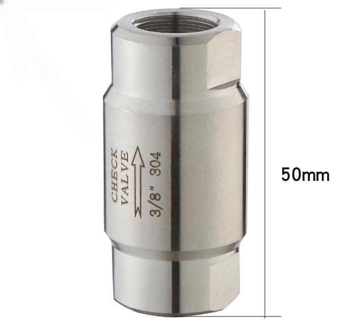 High Pressure 1/8" 1/4" 3/8" 1/2" 3/4" 1" BSP Female 304 Stainless Steel 316 Check One Way Valve Non-return Steam Water Oil