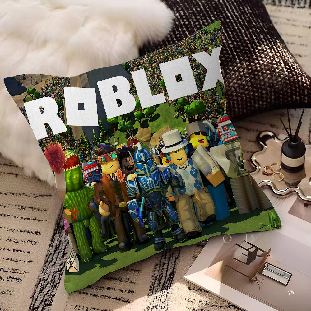 Hot Game-R-Robloxs Cushion Cover Pillow Cover Decor Pillowcase Printed Cushion Case For Couch