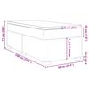 Box Spring Bed with Mattress Dark Brown 90 x 190 cm Fabric