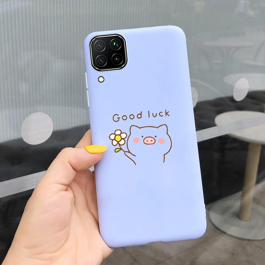 For Huawei P40 Lite Case Silicone Cute Cover Cases For Huawei P40 Lite E Cover Fundas P40Lite P 40 P40 Lite E TPU Coque Bumper