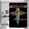 Популярная группа M-Motley Crues Простая шторка для душа Шторка для душа для ванной Легко чистить и стирать Полиэстер Водонепроницаемая Непрозрачная