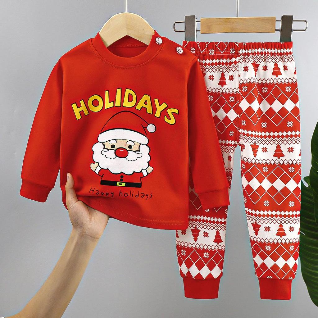 Children's Underwear Set Pure Cotton New Boys' Home Clothes Baby's All Cotton Warm Girls' Autumn Clothes Autumn Pants Children's Clothes