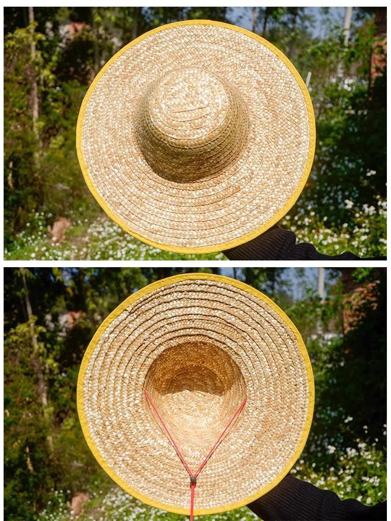 Farmer's Wide Brim Sun Hat: Outdoor Travel, Summer Protection, Tea Picking, Coolie Fishing Hat