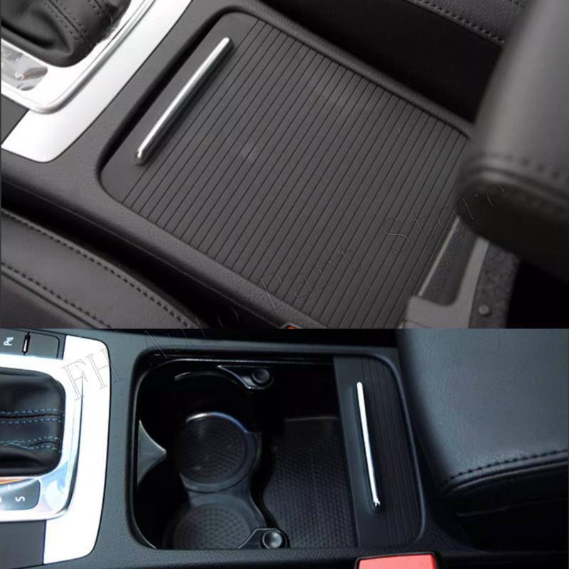 Для Volkswagen VW Magotan B6 B7/Passat CC 2008-2016 автомобильные раздвижные жалюзи на передней центральной консоли, держатель чашки, крышка рулонной шторы