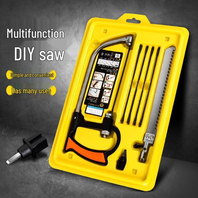 Набор из 12 мини-ручных пил: Деревообработка, Лады, Семь в одном, Ножовочные полотна и Плиточные полотна.