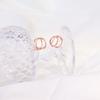 Dieuamour 14K Золотые Серьги-Гвоздики Oha One-Touch