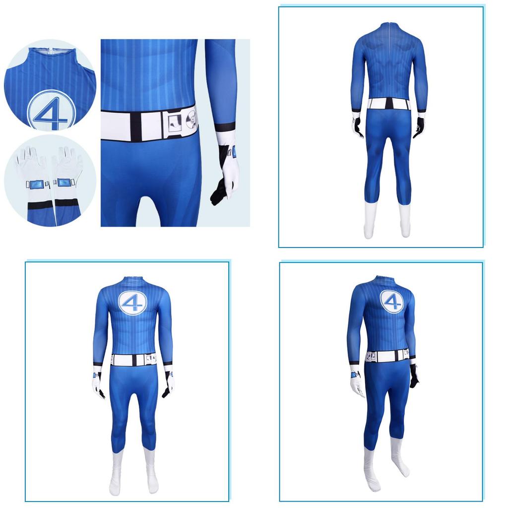 Marvel Fantastic Four Bodysuit With Polyester Textile For Cosplay And Stage Events