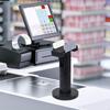 Стойка для POS-терминала Стойка для дисплея терминала кредитных карт Регулируемая ширина зажима Высокая надежность Черный