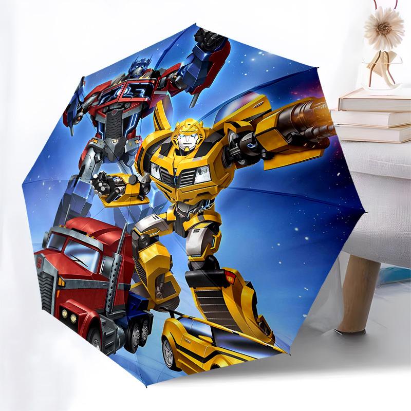 Transformers, Robots Automatic Opening and Closing, 8 rib Structure Portable Umbrella, Suitable for Men and Women in All Seasons  Perfect Gi