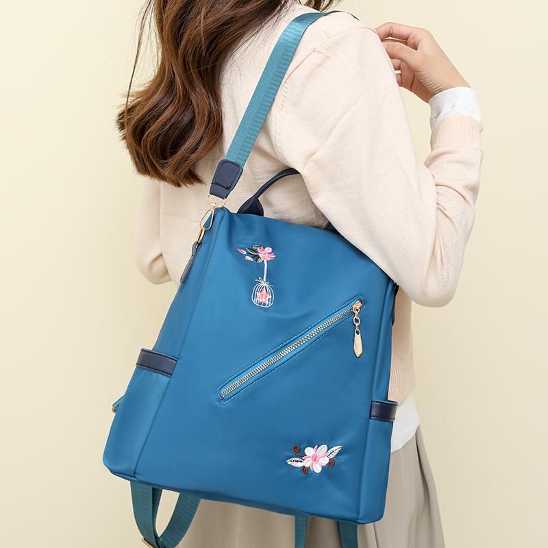 Водоотталкивающий рюкзак, женский рюкзак с вышивкой, противоугонный дорожный рюкзак