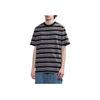 Carhartt WIP Мужская футболка с коротким рукавом и вышитым логотипом в полоску SS23, Топы CHXTES231386K-BLX