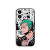 Phone Cover Comics One Piece Roronoa Zoro Casing for Apple iPhone 16 15 14 Plus 13 12 Mini 17 Pro Max + ProMax 16E Air 15+ Case