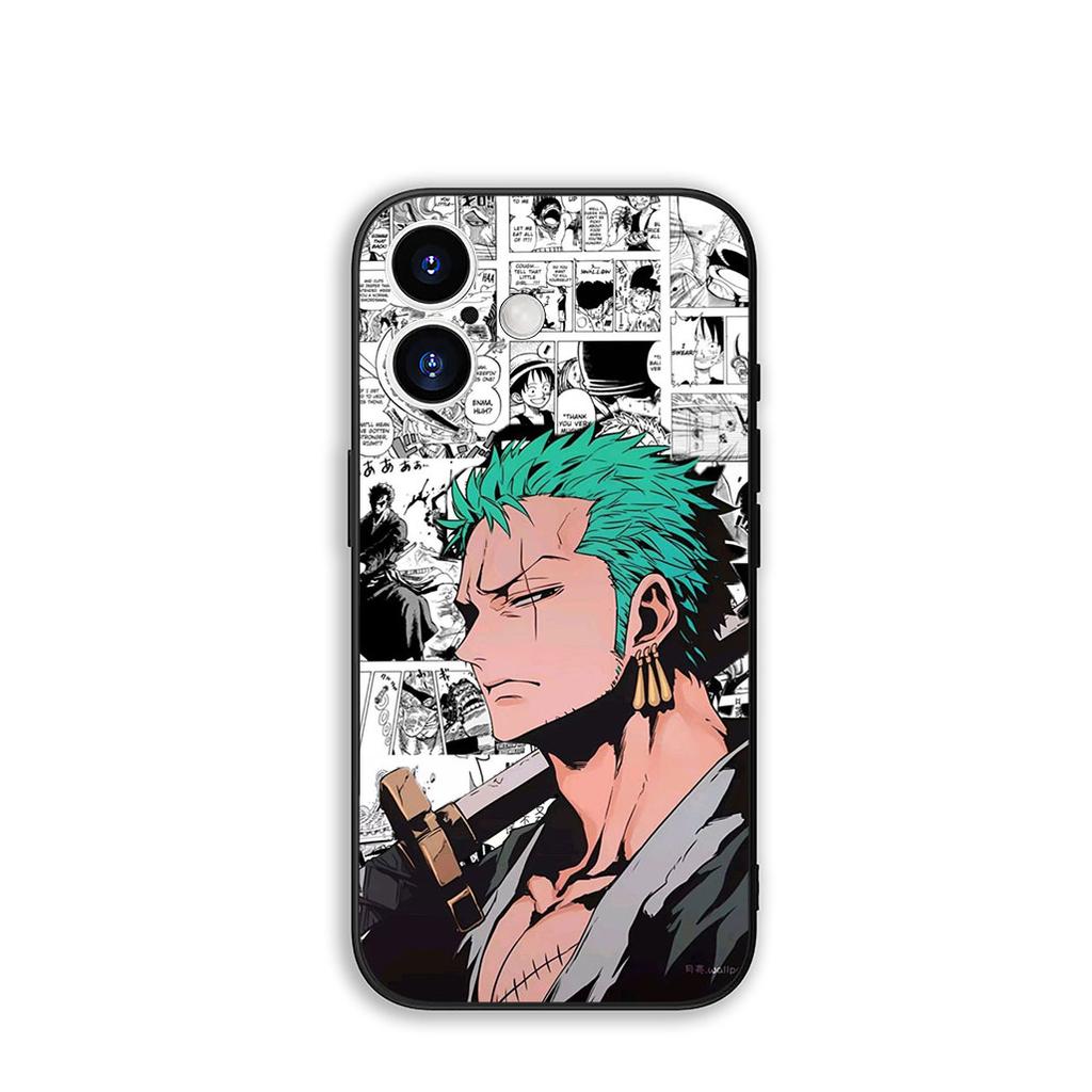 Phone Cover Comics One Piece Roronoa Zoro Casing for Apple iPhone 16 15 14 Plus 13 12 Mini 17 Pro Max + ProMax 16E Air 15+ Case