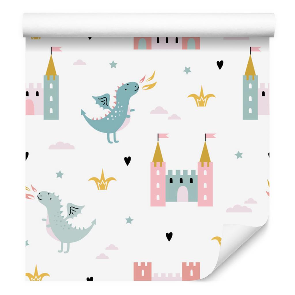 Wallpaper Fairytale Dragons and Clouds for Living Room and Bedroom 50x1000