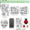 Flower and Ladybird Carbon Steel Cutting Dies Stencils for DIY Scrapbooking Photo Album Decorative Embossing Paper Card Ladybug