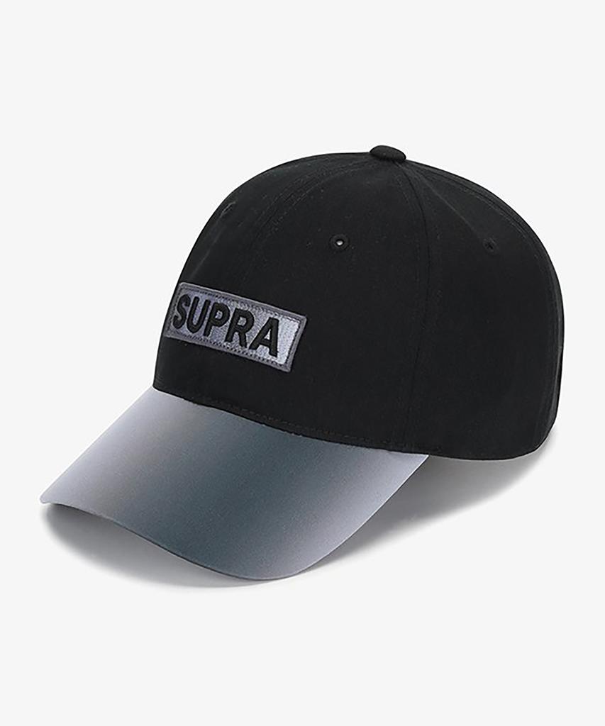 Кепка-бейсболка SUPRA с монограммой, без жесткого каркаса, с вышивкой (черный)