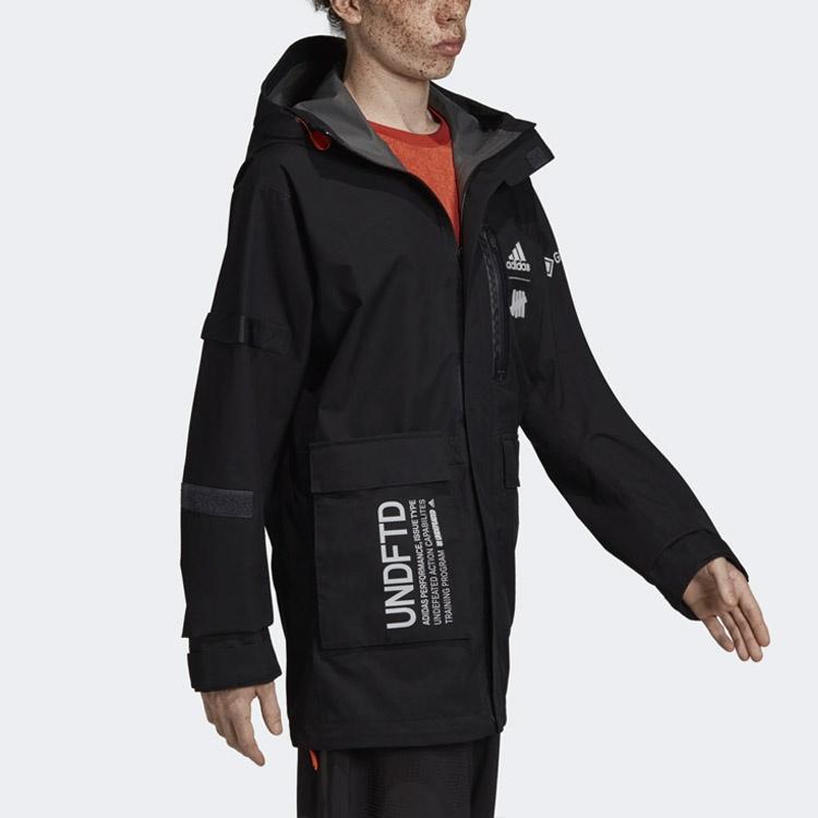 adidas x Undefeated Crossover Gore-tex Material Hooded Jacket Windbreaker Black Men's DY3263