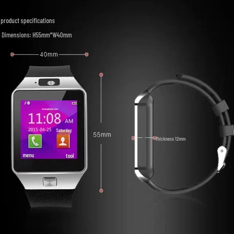 Сенсорные Bluetooth-смарт-часы со слотом для SIM-карты, функцией поиска телефона и дружелюбным дизайном для детей и взрослых