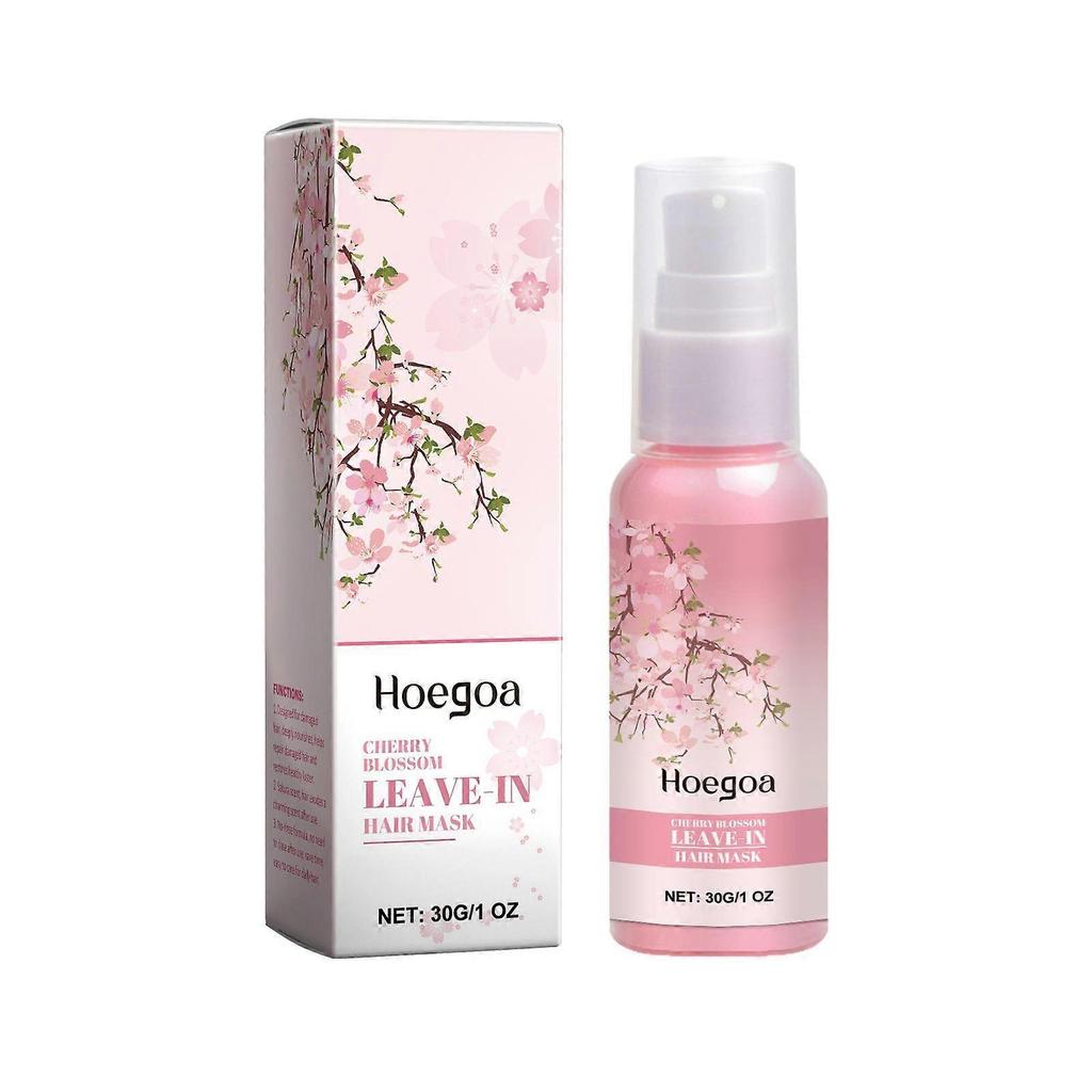 Sakura No-Wash Hair Mask Care Dry and Frizzy Hair Smooth and Shiny Refreshing Soft Hair Mask 30G
