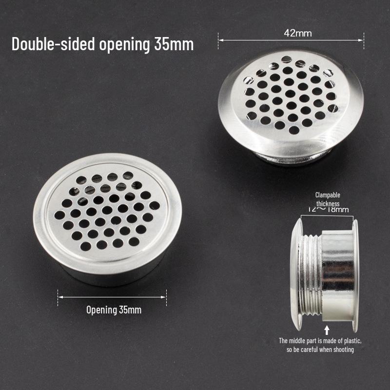 Sukop утолщенная круглая вентиляционная крышка из нержавеющей стали для гардероба и обувных шкафов