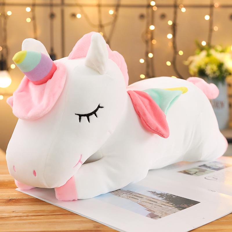 Giant Unicorn Plush Toy Soft Stuffed Unicorn Soft Dolls Animal Horse Toys for Children Girl Pillow Birthday Gifts