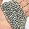 2 3 4 мм Бусины из драгоценных камней Натуральный Синий Аквамарин Амазонит Апатит Лазурит Бирюза Свободные Разделительные Бусины для Изготовления Украшений DIY
