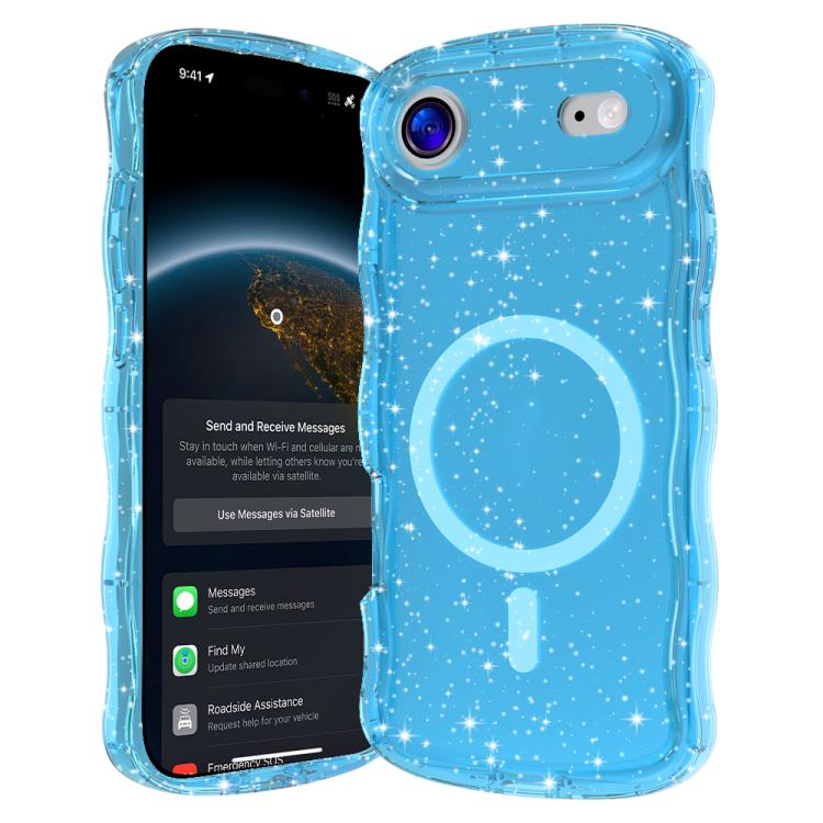 Wave Glitter MagSafe Magnetic TPU Phone Case