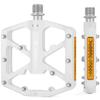 Велосипедные педали GEWAGE с плоскими 3 герметичными алюминиевыми отражателями, педали, подшипники, (ГЭ-323) (белый)