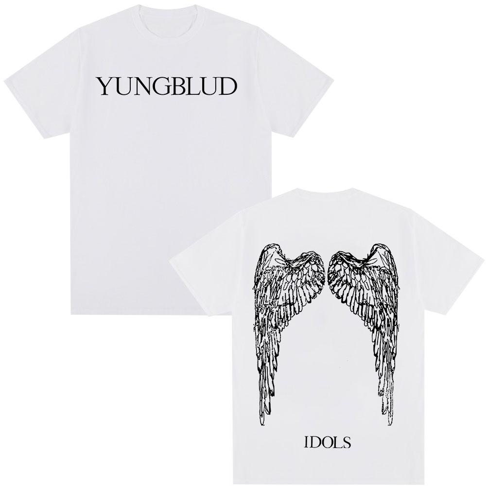 Yungblud IDOLS Wings Album Tour 2025 T Shirt Fans Gift Unisexs Women Hip Hop Short Sleeve Tshirts Oversized Casual Cotton Tshirt