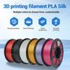 HYZHTA HY234 1.75mm 1kg Silk PLA Filament Gold 3D Printer Rods 330m Length CE ROHS Certified High Quality