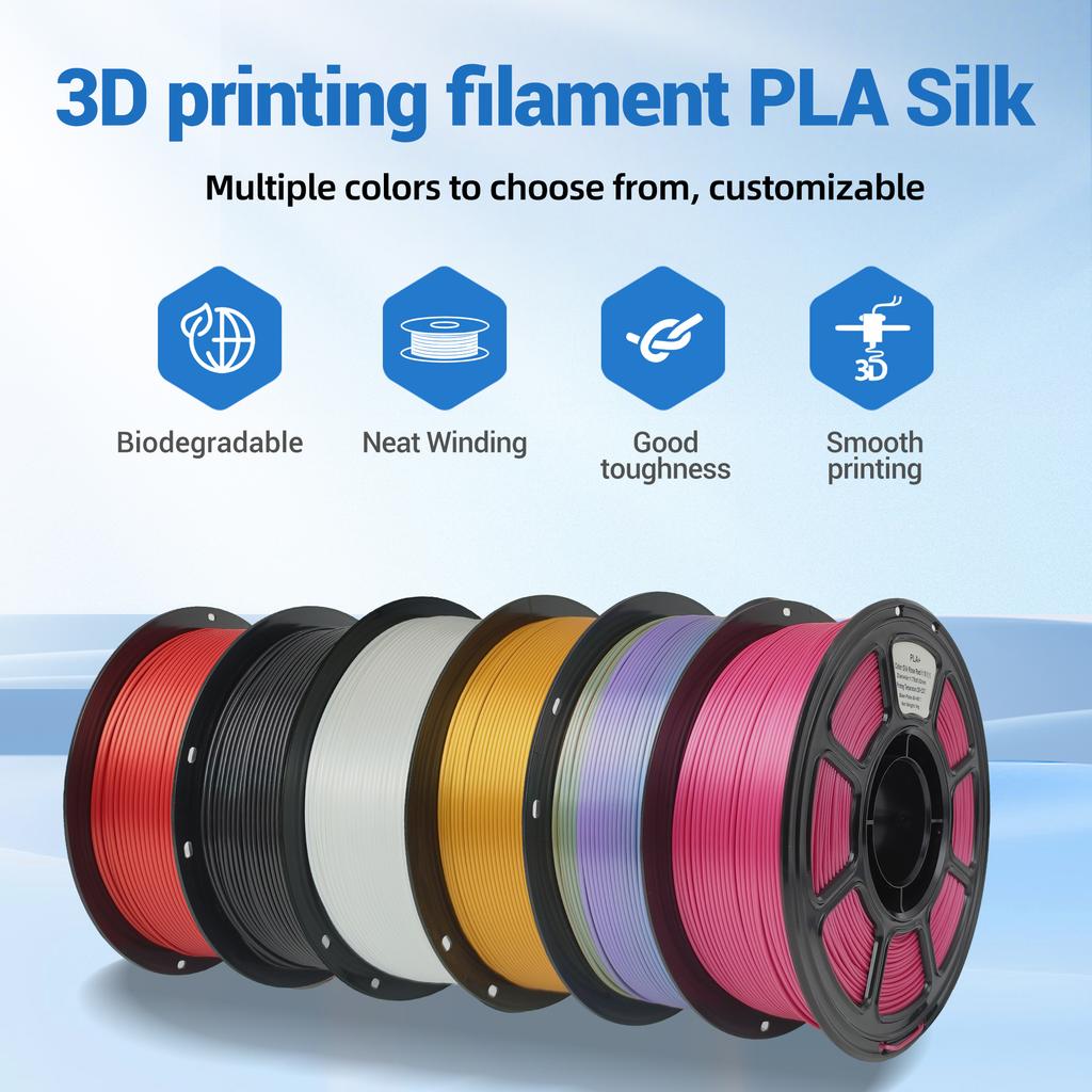 HYZHTA HY234 1.75mm 1kg Silk PLA Filament Gold 3D Printer Rods 330m Length CE ROHS Certified High Quality