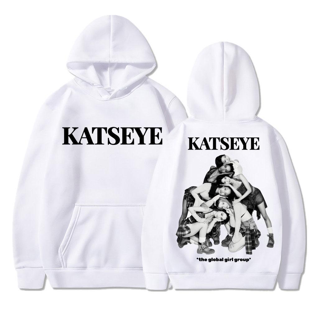 Kpop Group Katseye Graphic Hoodie Fashion Vintage Women Korean Long Sleeve Casual Tracksuit Streetwear Gift