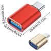 Высокоскоростной OTG-адаптер USB C на USB 3.0 с кабелем для зарядки Type-C для быстрой передачи файлов и расширения памяти