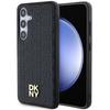 Dkny Dkhms24Mpshrpsk S24+ S926 Черный/Black Жесткий чехол Кожаный узор Металлический логотип Magsafe
