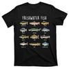 Freshwater Fish Lake Fishing Anglers Gift T-Shirt 100% Cotton O-Neck Summer Short Sleeve Casual