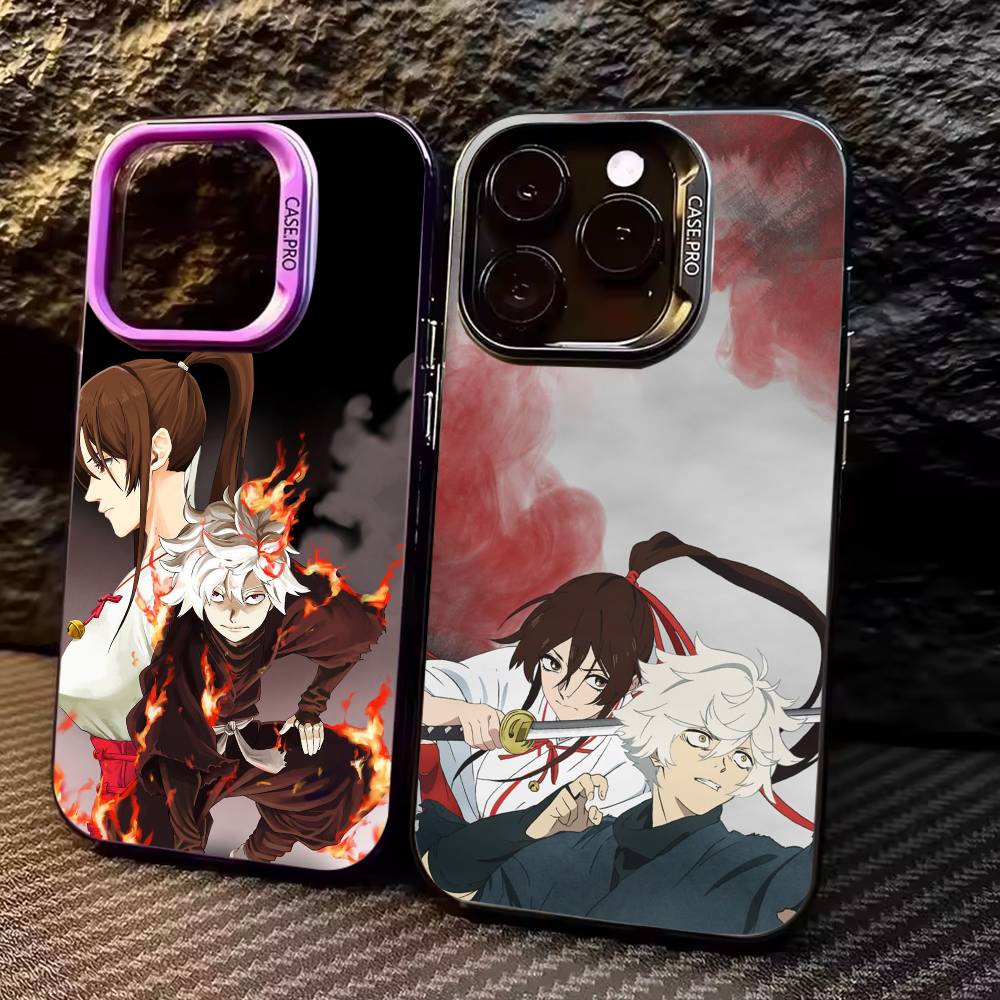 ГОРЯЧАЯ Чехол для телефона H-Hell's Anime Paradise Для iPhone17,16,15,14,13,12,11 Plus,Pro Max Цветной Серебристый Покрытие Внутренняя Крышка