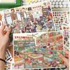 3D Barber Shop Sticker 2 Themes 3D Landscape Sticker  Children Activity