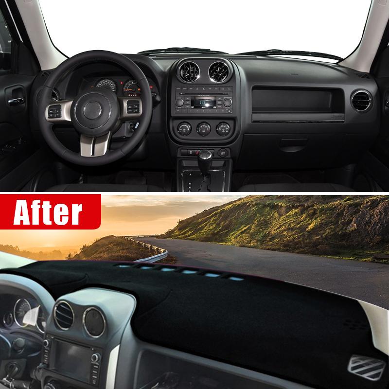 For Jeep Patriot 2007 2008 2009 2010 2011 2012 2013 2014 2015 2016 Car Dashboard Cover Mat Sun Shade Non-slip Pad Accessories
