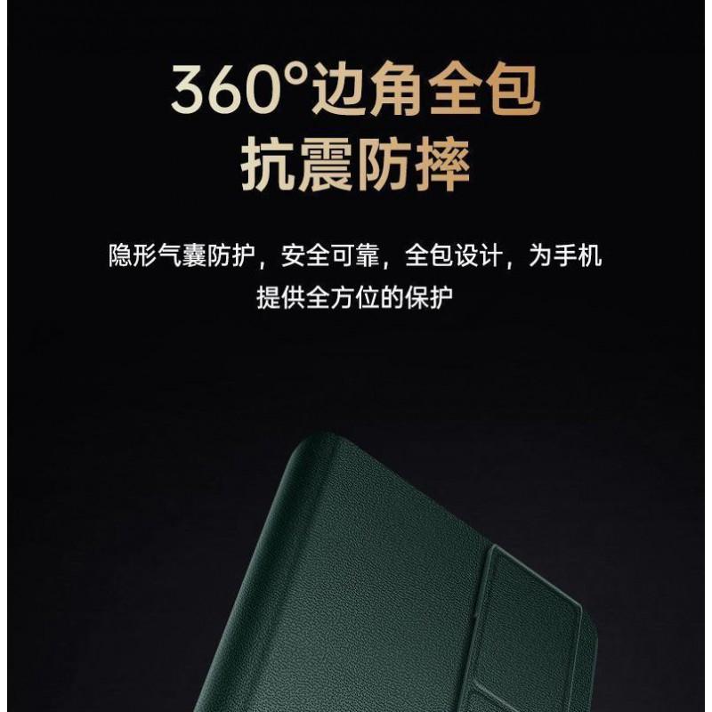 VIVO X Fold2 Flip Case With Dual Window Call View Wrist Strap Stand Magnetic - Premium PU Leather Cover Business Use